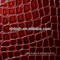 PU leather crocodile embossed leather for bags